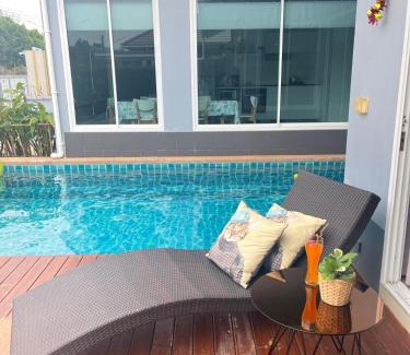Hua Hin Villa | Relax at Thacha Pool Villa B with Oceanfront Serenity