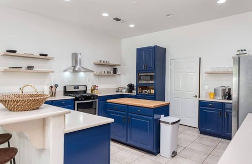 Bermuda Dunes Villa | Relax at That Yellow Door: 4BR Retreat with Pool & Spa