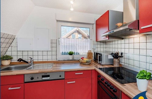 Trassenheide Cabin | Relaxing Thatched Hut in Birkenhain with Ocean Views