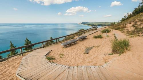 Interlochen House | Relax at The Acres: Fire Pit & Boat Launch Access