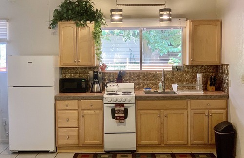 Sedona Apartment | Explore The Adventure Studio: Pet Friendly & Spa Amenities
