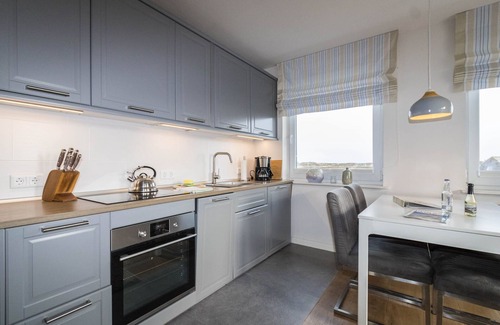 Hornum Apartment | Experience Strandgut: Ocean View Apartment with Pool Access