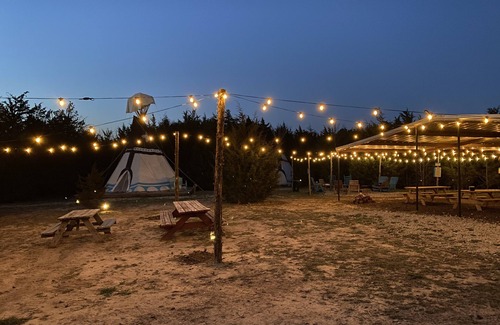 Wills Point Cabin | Experience The Arrowhead Tipi Resort: Nomadic Stays on Lake Tawakoni