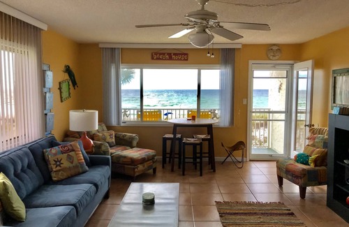 Fort Walton Beach Condo | Beachfront Escape with Pool, Spa, and Ocean Views!