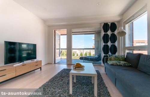 Turku Apartment | Unforgettable Views in Turku with Private Balcony & Sauna