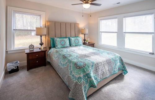 Charles City House | Cozy Bike Path House: 2 BR with Fireplace & Pet-Friendly