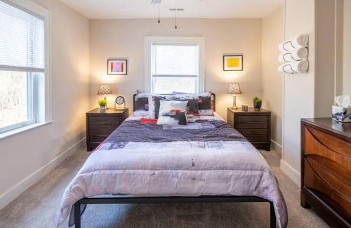 Charles City House | Cozy Bike Path House: 2 BR with Fireplace & Pet-Friendly
