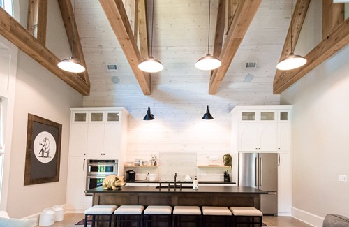 Auburn House | Stylish Black Barn: 3 BR Home, Walk to Everything!