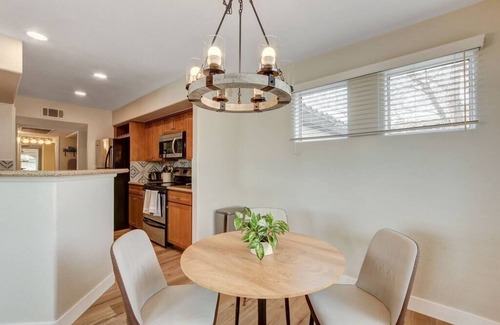 Spring Valley Condo | Stylish Bohemian Quarters Steps from Raiders Stadium