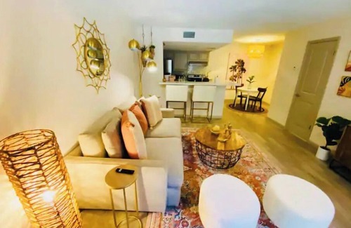 Brownsville Condo | Stylish Boho Loft with Pool, Spa & Perfect Reviews