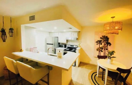 Brownsville Condo | Stylish Boho Loft with Pool, Spa & Perfect Reviews