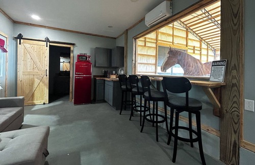 Snead House | The Cabin in the Barn ~ where your neighbors are horses