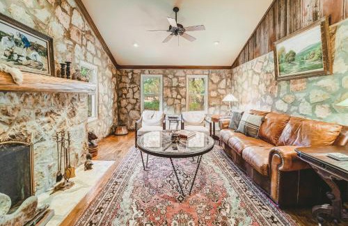 Blanco Cabin | Riverfront Retreat at Camp Blanco - Game Room & Pet Friendly