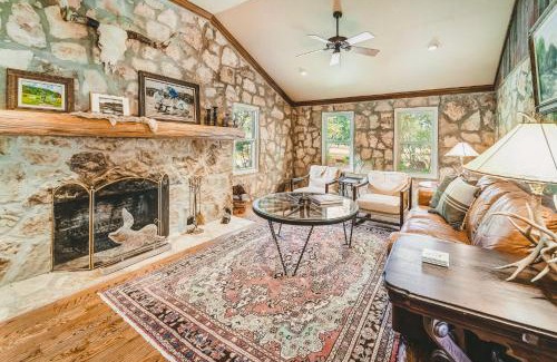 Blanco Cabin | Riverfront Retreat at Camp Blanco - Game Room & Pet Friendly
