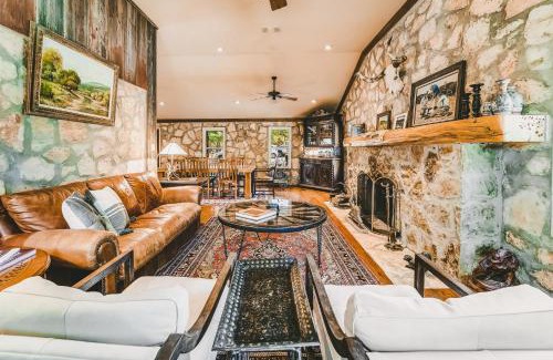 Blanco Cabin | Riverfront Retreat at Camp Blanco - Game Room & Pet Friendly