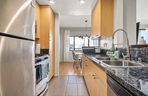 Sawtelle Condo | Exceptional Danish Two-Bedroom Suite with Family Amenities