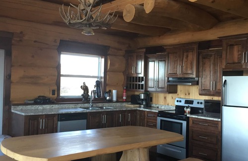 Terra Nova House | Spacious "The Duck" Cedar Log Home - Oceanfront Retreat