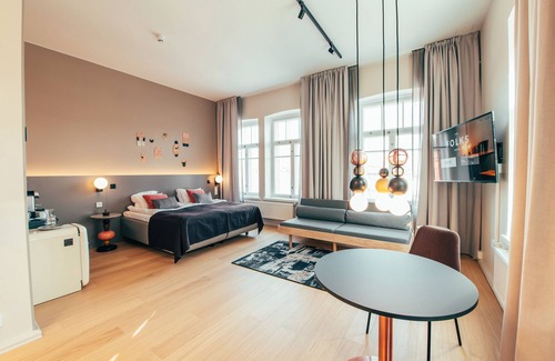 Keskinen District Hotel | Discover The Folks Hotel Konepaja: 4-Star Eco-Friendly Stay