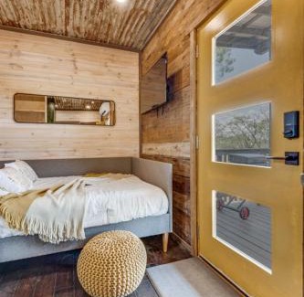 Burnet House | The GlampBox Container Home Waterfront 20 acres