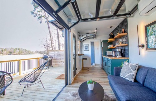 Greenville - Spartanburg Apartment | Lakefront Luxury: The Hive Shipping Container Retreat