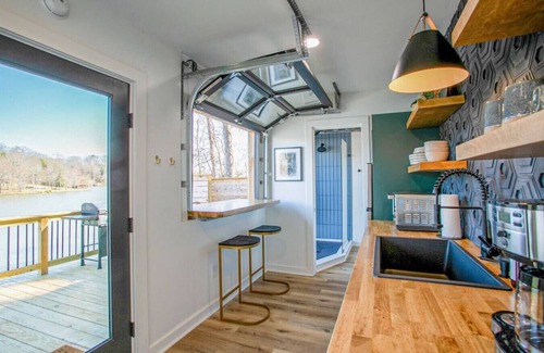 Greenville - Spartanburg Apartment | Lakefront Luxury: The Hive Shipping Container Retreat