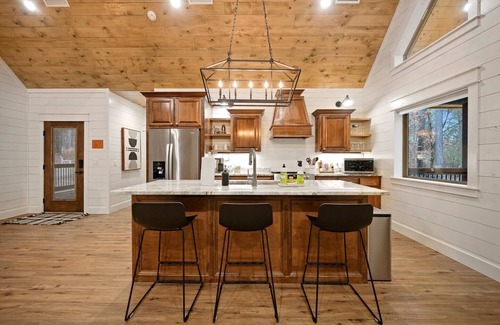 Pickens Cabin | Indulge at The Hygge House: Hot Tub & Spa Retreat for Two