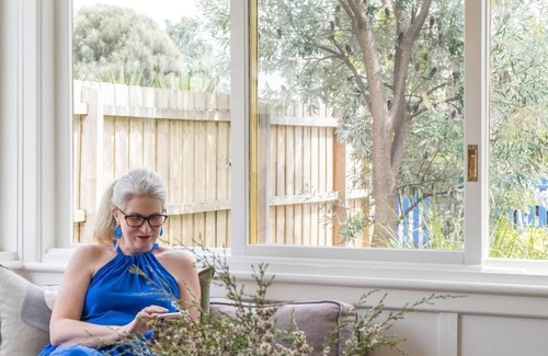Capel Sound Cottage | The Leaning Tree - Little blue beach house and beach-box on the bay