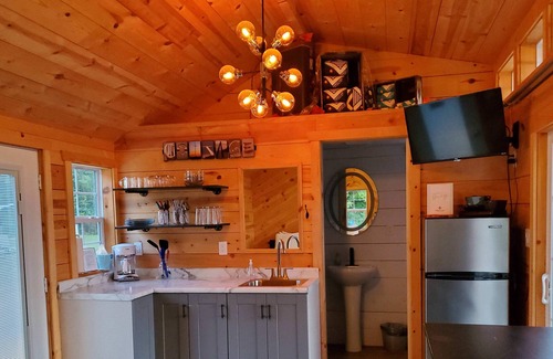 South Haven Cabin | The little Modern Grey Cottage on Forest Lake