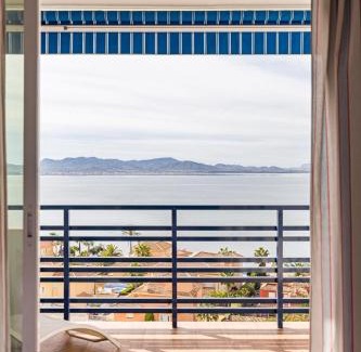 San Javier Apartment | Beachfront Bliss: Manga Beach Studio with Ocean Views