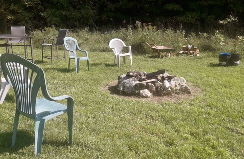 Leeds and the Thousand Islands RV Rental | The Meadow - campsite (BYO tent)- park at site, pet and family friendly!