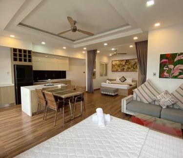 Tran Phu Beach Apartment | Oceanfront Moonlight Apt with Private Beach & Pool Access