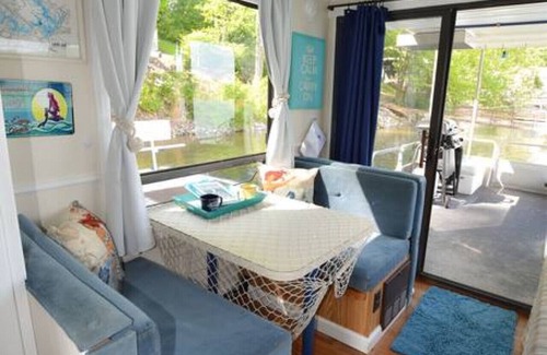 Nebo Boat Rental | Experience The Narai: Lake James Houseboat with Ocean Views