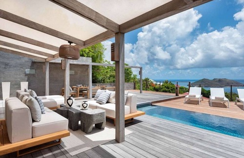 Flamands Villa | Elegant 3-Bedroom Ocean View Villa in Colombier Hillside