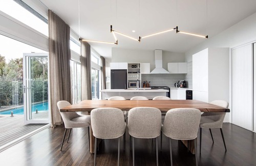 St. Andrews Beach House | Modern Coastal Escape with Oceanfront Poolside Serenity