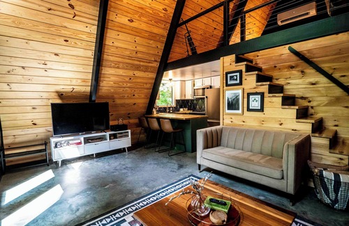 Nelsonville Cabin | Modern Woodland Retreat: The Raven A-Frame Near Hocking Hills
