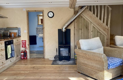 Llanbedr-dyffryn-clwyd Cabin | Cozy Woodland Cabin with Ocean Views & Spa - 10/10 Rated