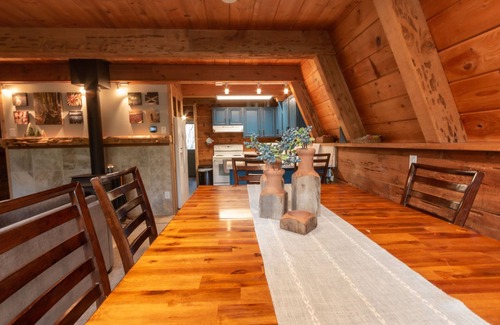 Star Valley Ranch Cabin | Cozy Rustic Blue Cabin Nestled Among Aspen Trees