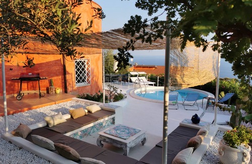 Bonifati Villa | Elegant Shell House with Private Pool, Steps from the Beach