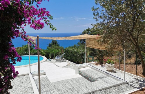 Bonifati Villa | Elegant Shell House with Private Pool, Steps from the Beach