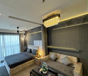 Noida Apartment | Elevate Your Stay at The Smoke by Velvet with City Views