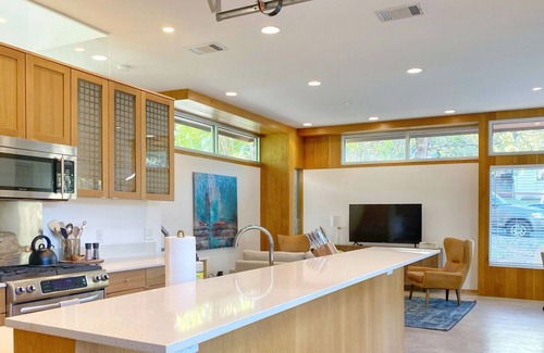 Galindo Apartment | The Sojourn by Lodgewell | Chic Architectural Gem