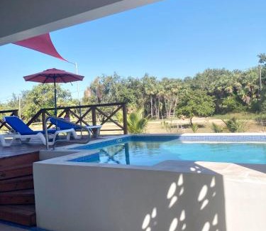 Placencia Apartment | Tropical Suite at The Tiki Toucan with Private Pool & Beach