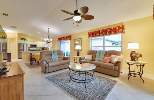The Villages Villa | Golf Course Retreat: Pet-Friendly with Pool & Spa Access