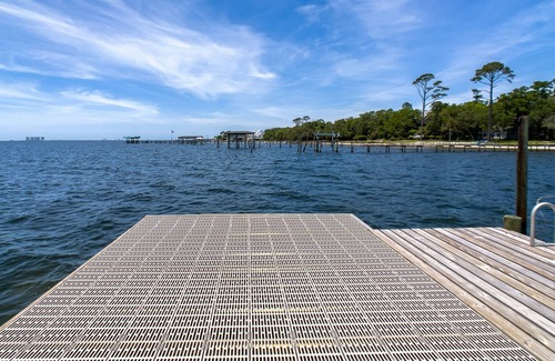 Gulf Breeze House | Waterfront Escape with Private Dock and Ocean Views