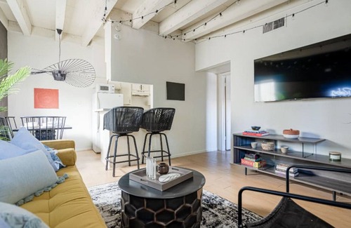 North University Apartment | Discover The Yonder: Family-Friendly Stay with Kitchen & TV