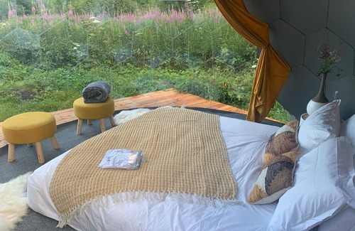 Salvan Cabin | Experience Thelynx.ch: Cozy Dome Retreat in the Alps