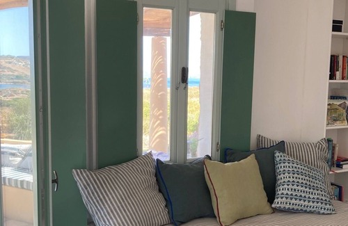 Leros House | Relax at Theresa's House with Oceanfront Views in Leros