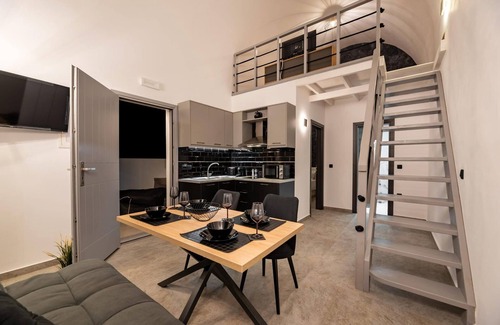 Perissa Villa | Thrilling Santorini Villa | Villa Gauche | 2 Bedrooms | Furnished Sun Terrace.