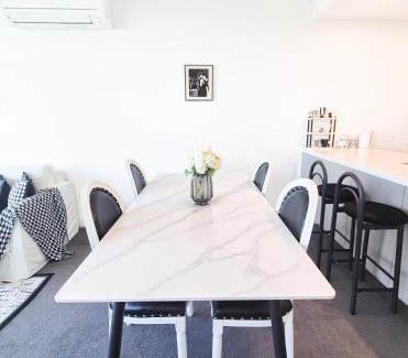 Sydney Olympic Park Apartment | Timeless Black n White Charm 2BR w Kids room