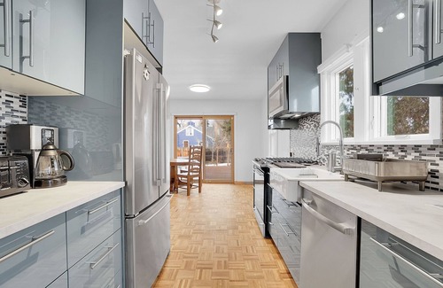Longmont House | Elegant Downtown Longmont Retreat with Pool and Spa